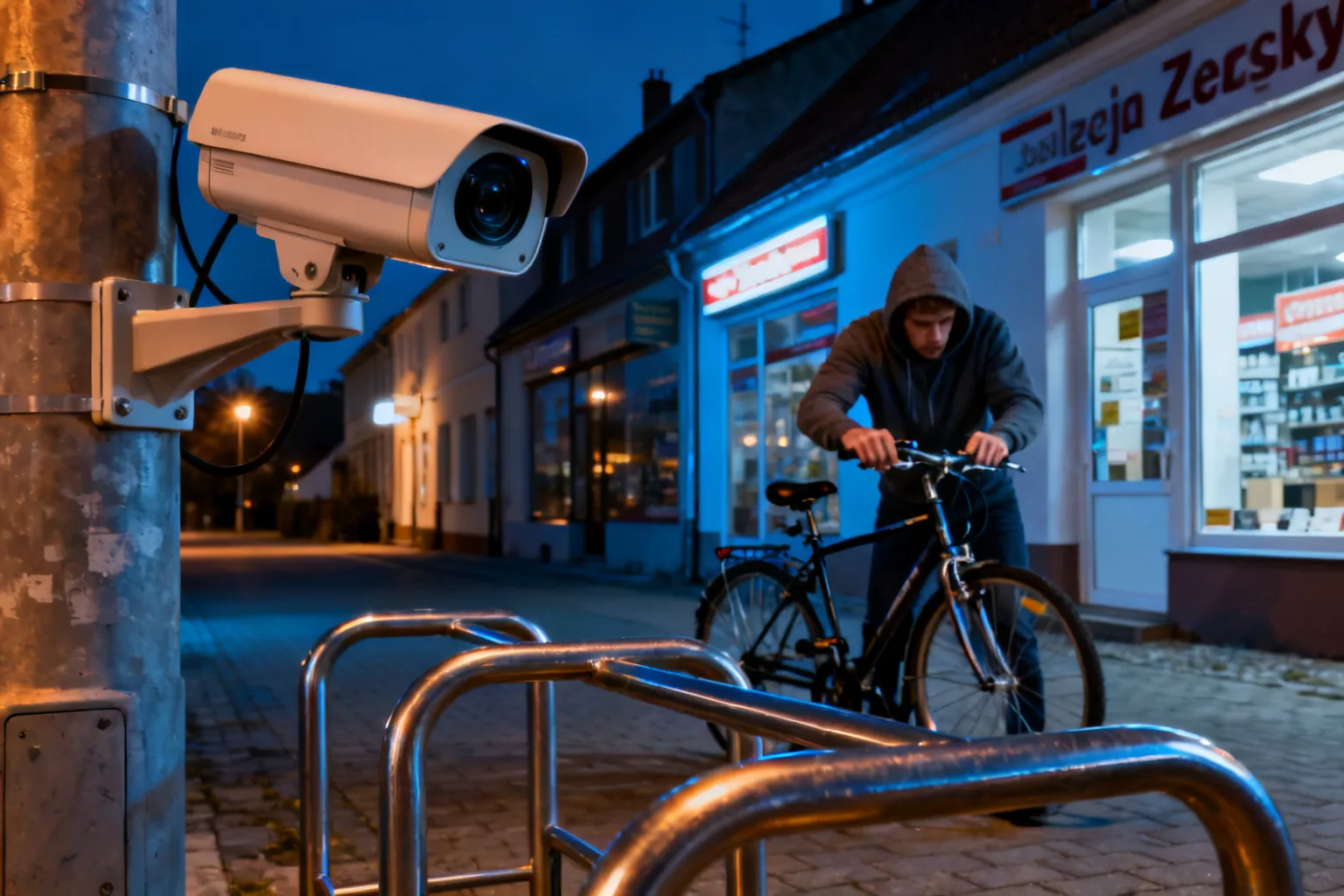 Kradzież roweru w Lutomiersku — sprawcę namierzył monitoring