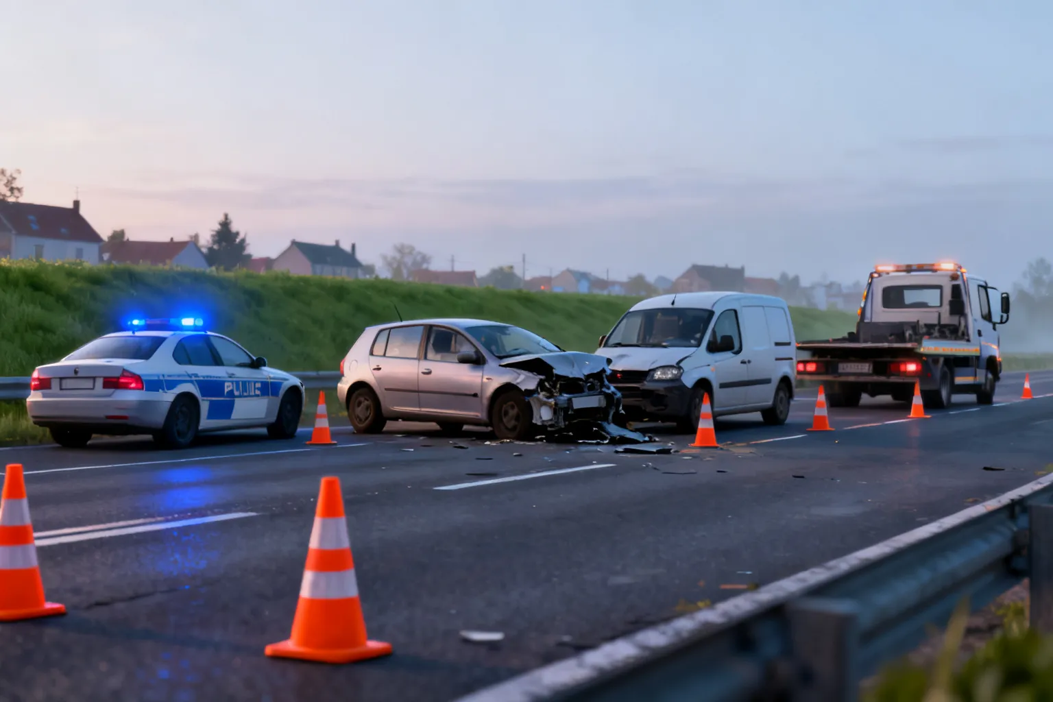 Komunikat RSO: wypadek S8 Zduńska Wola — zablokowany jeden pas ruchu
