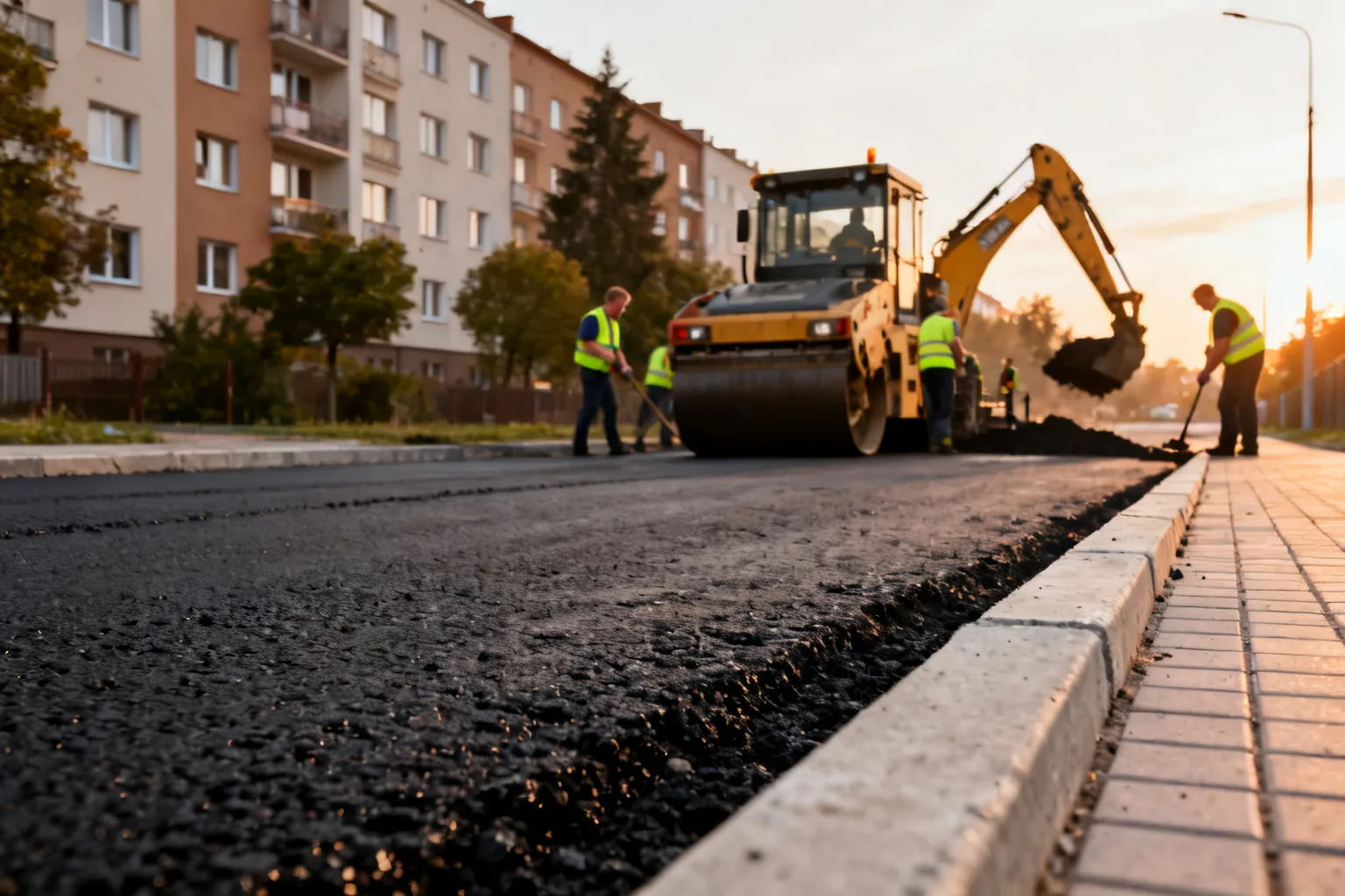 Remont ul. Stare Złotno Łódź – nowa podbudowa, asfalt i chodniki