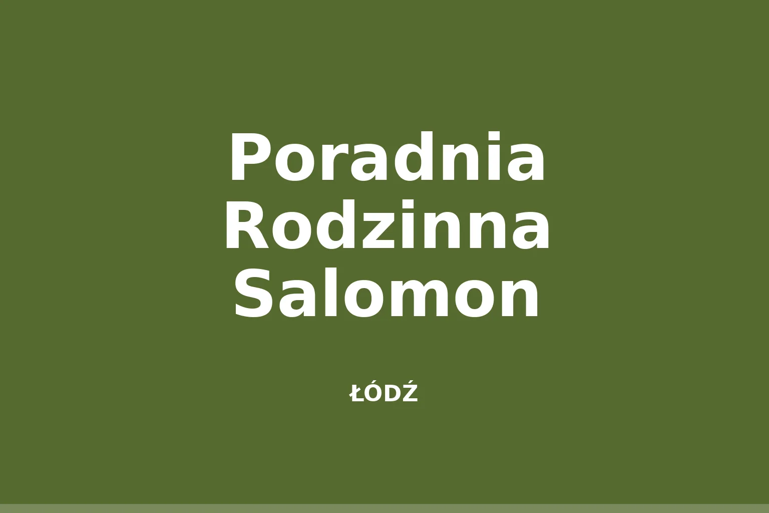 Poradnia Rodzinna Salomon