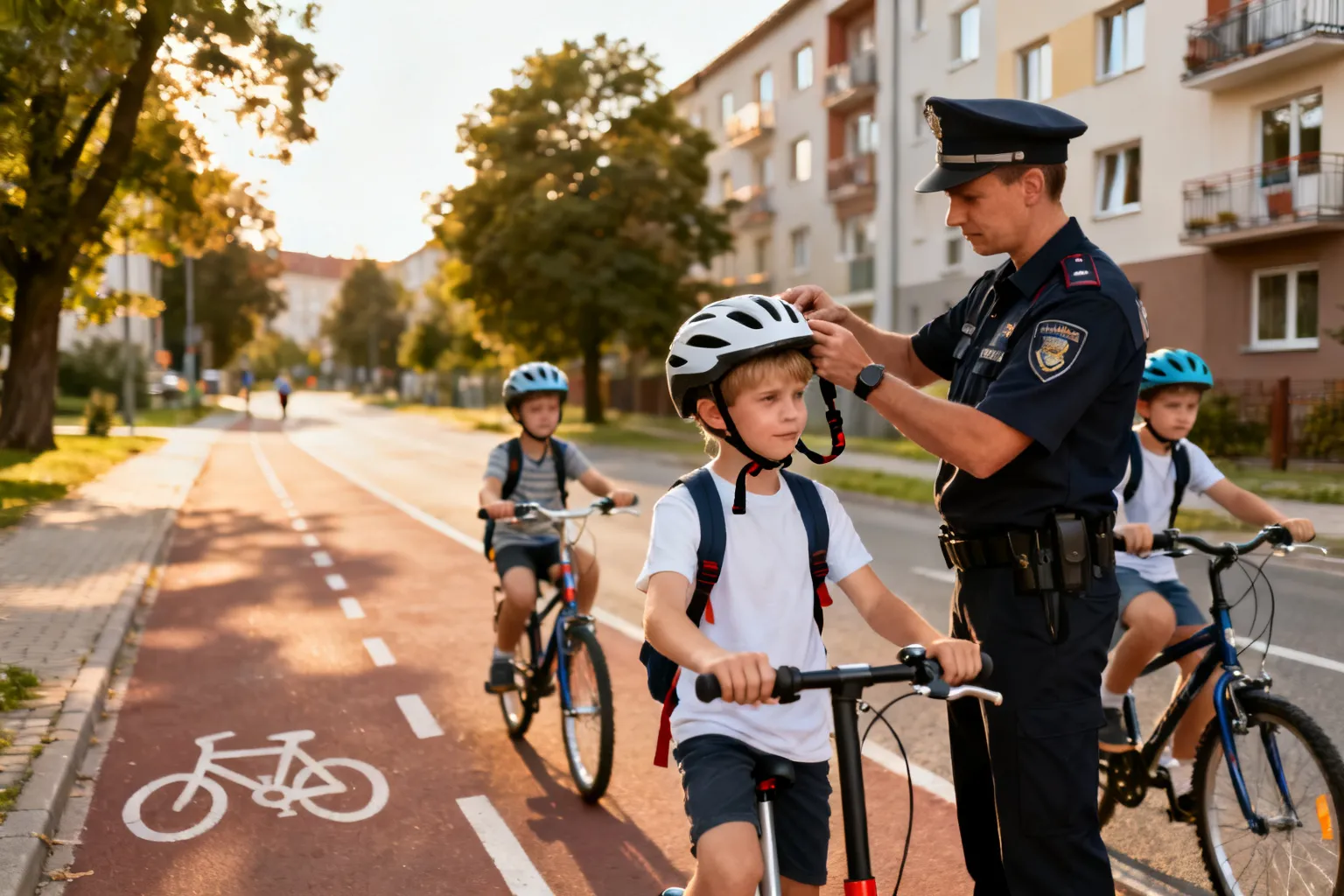 Akcja KASK: policja kontroluje kaski u dzieci na hulajnogach i rowerach