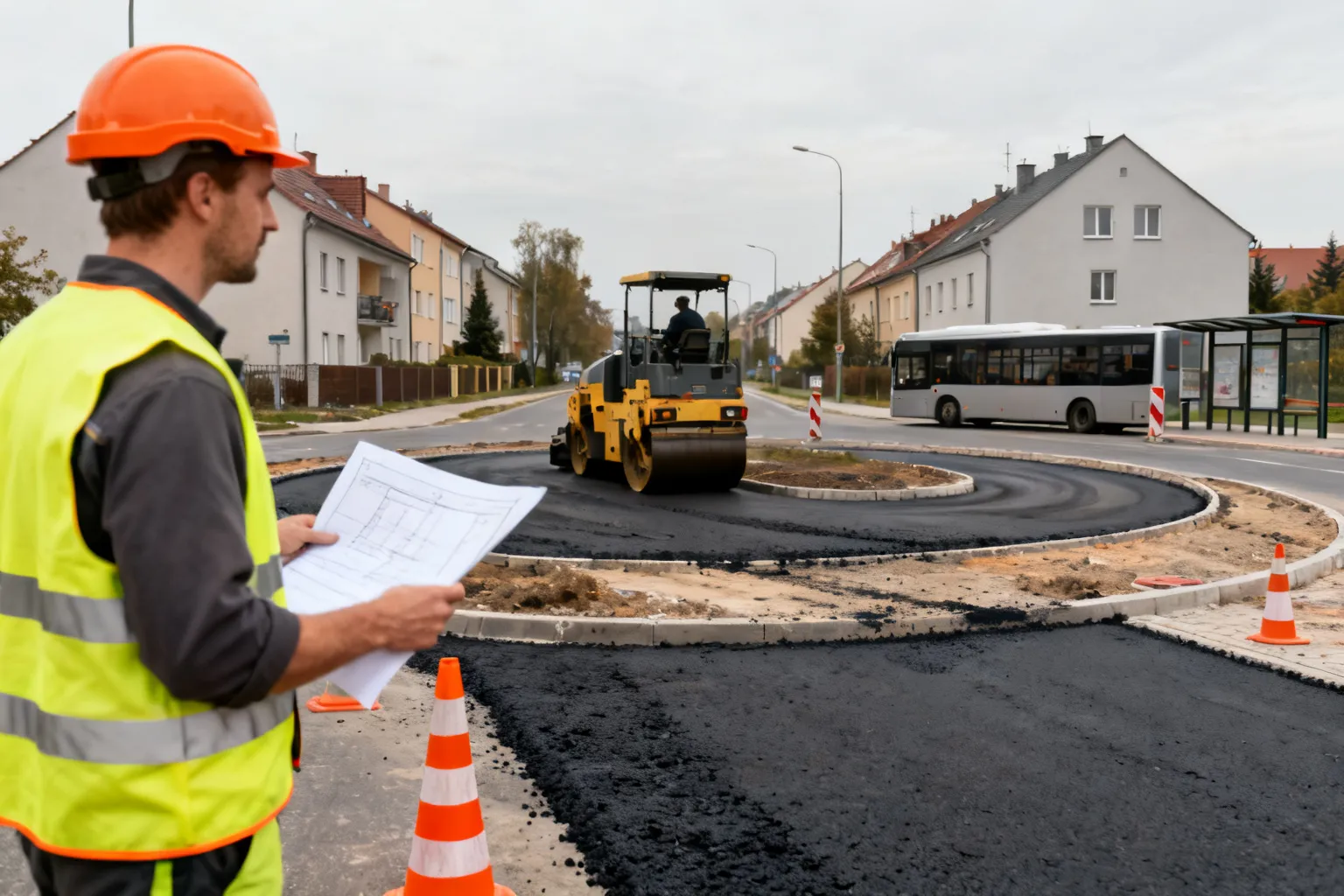 Budowa ronda turbinowego na Retkini. Zmiany w kursowaniu autobusów MPK