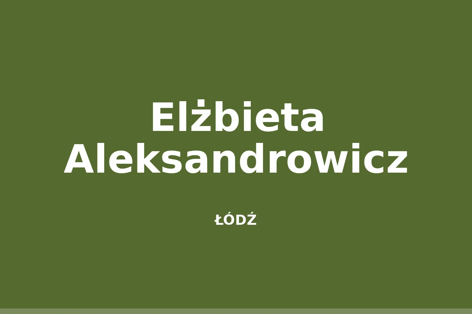 Elżbieta Aleksandrowicz
