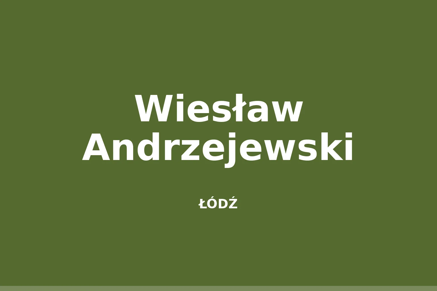 Wiesław Andrzejewski