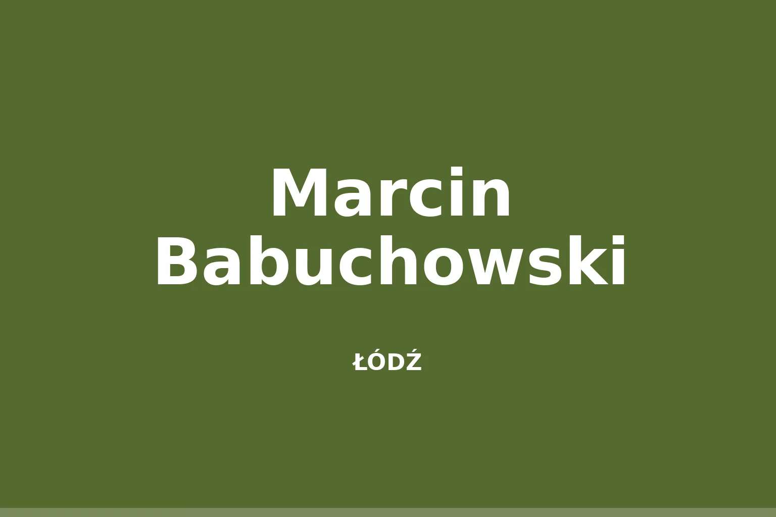 Marcin Babuchowski