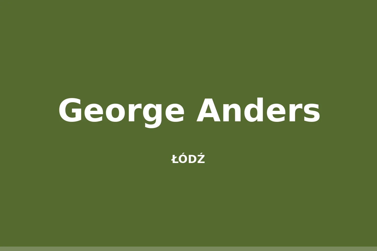 George Anders