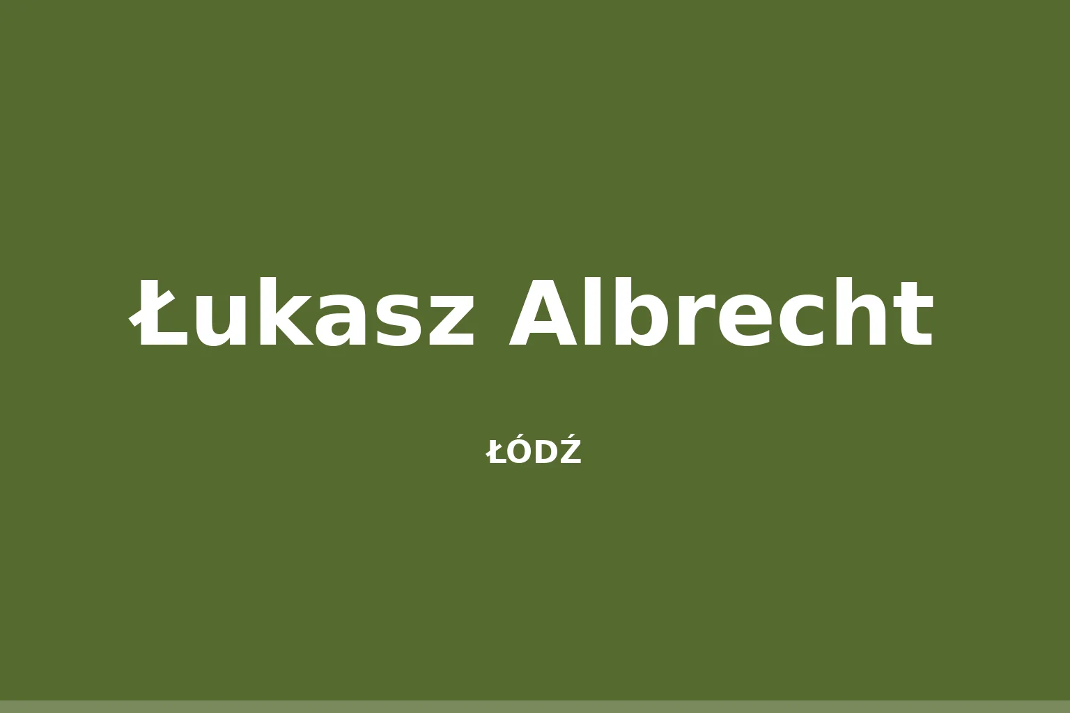 Łukasz Albrecht