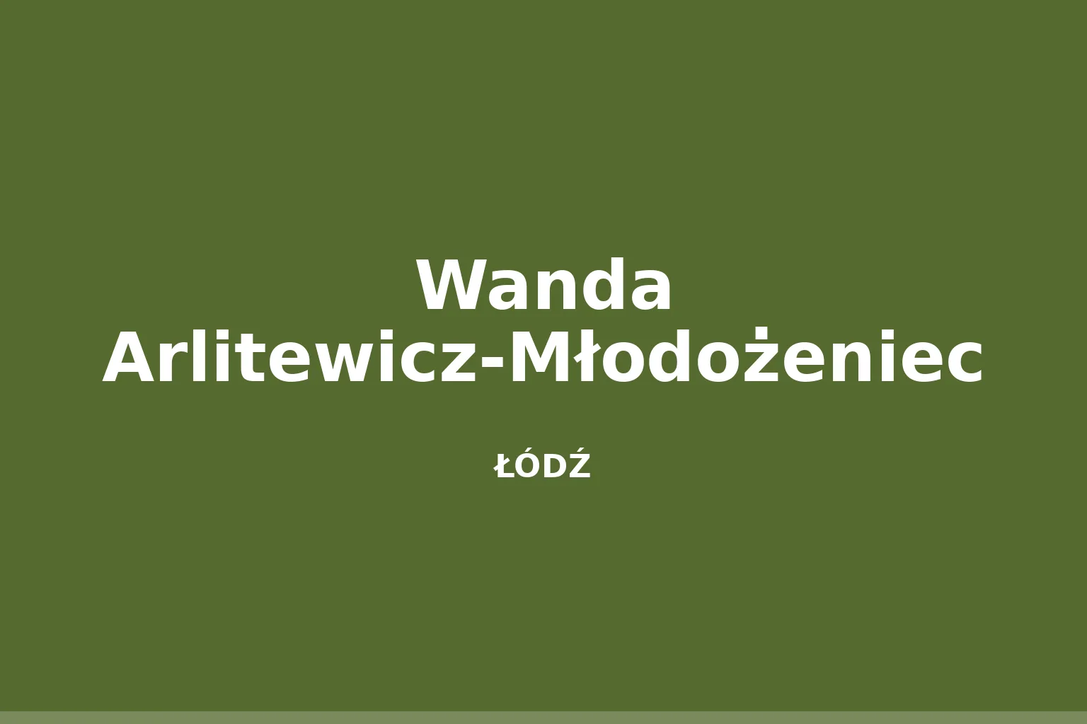 Wanda Arlitewicz-Młodożeniec